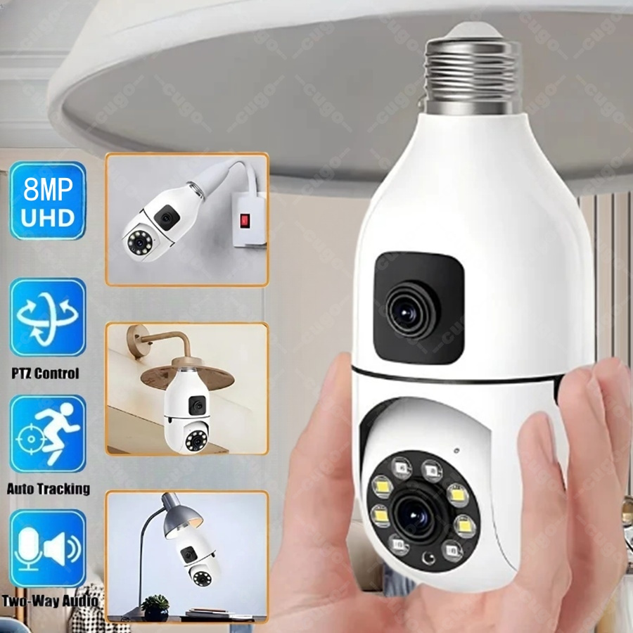 Baby Products Video - E27 Ampul Gözetim Güvenlik Kamerası 8MP