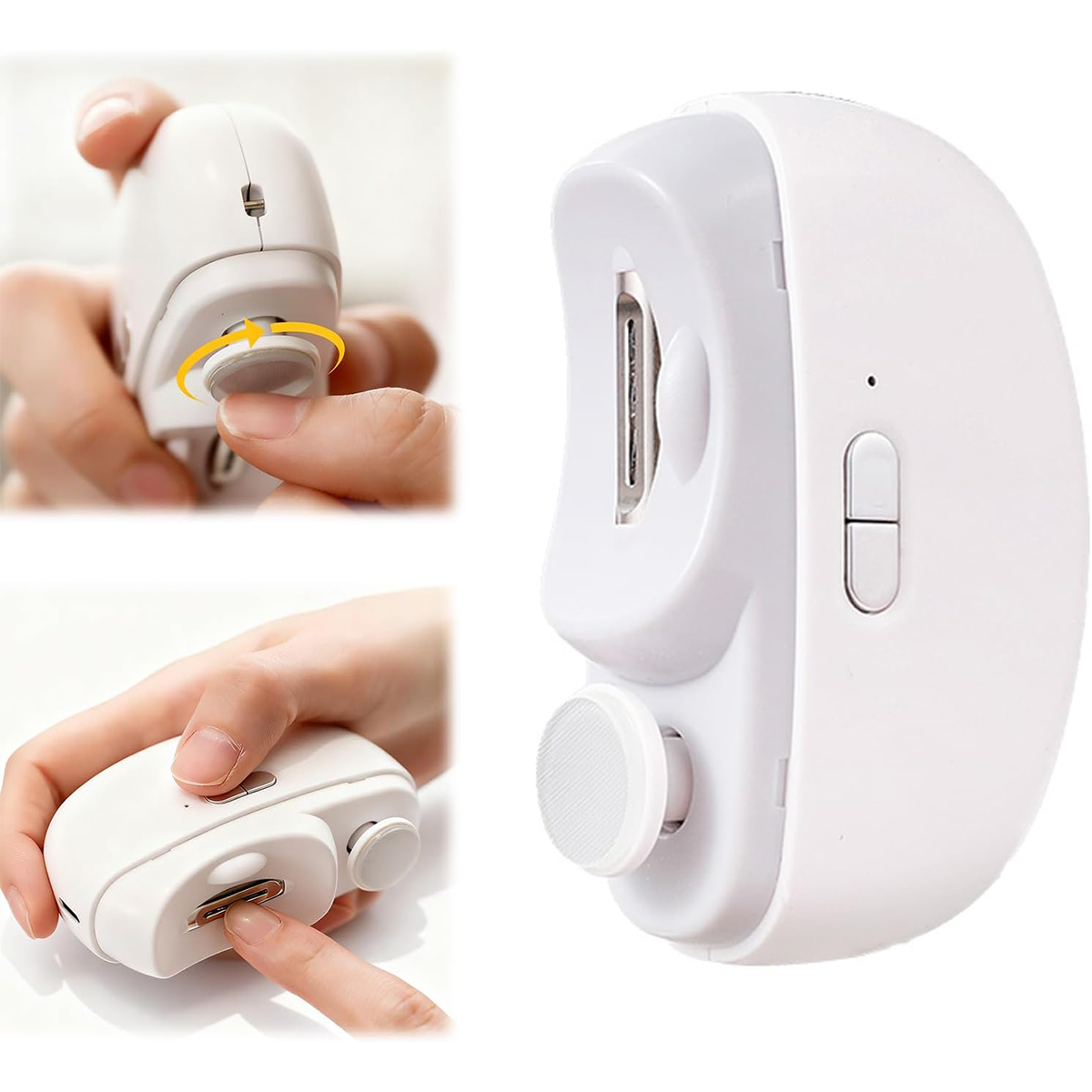 Baby Nail Trimmer Electric - Işıklı Elektrikli Tırnak Kesici, Otomatik Kesme,