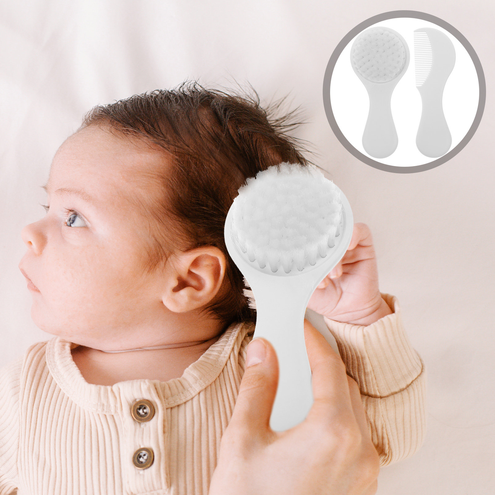 Baby Products Must Have - 2 Adet Bebek Saç Fırçası Yenidoğan