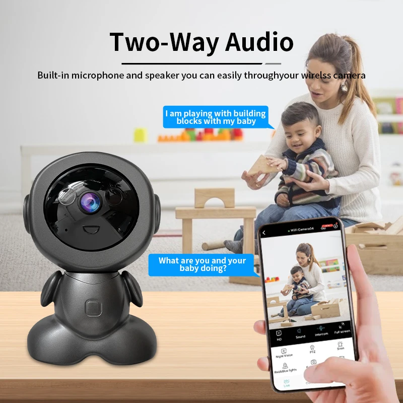 8MP Wifi Gözetim Robot Kameras - Baby Products Video incelemesi ve fiyatı