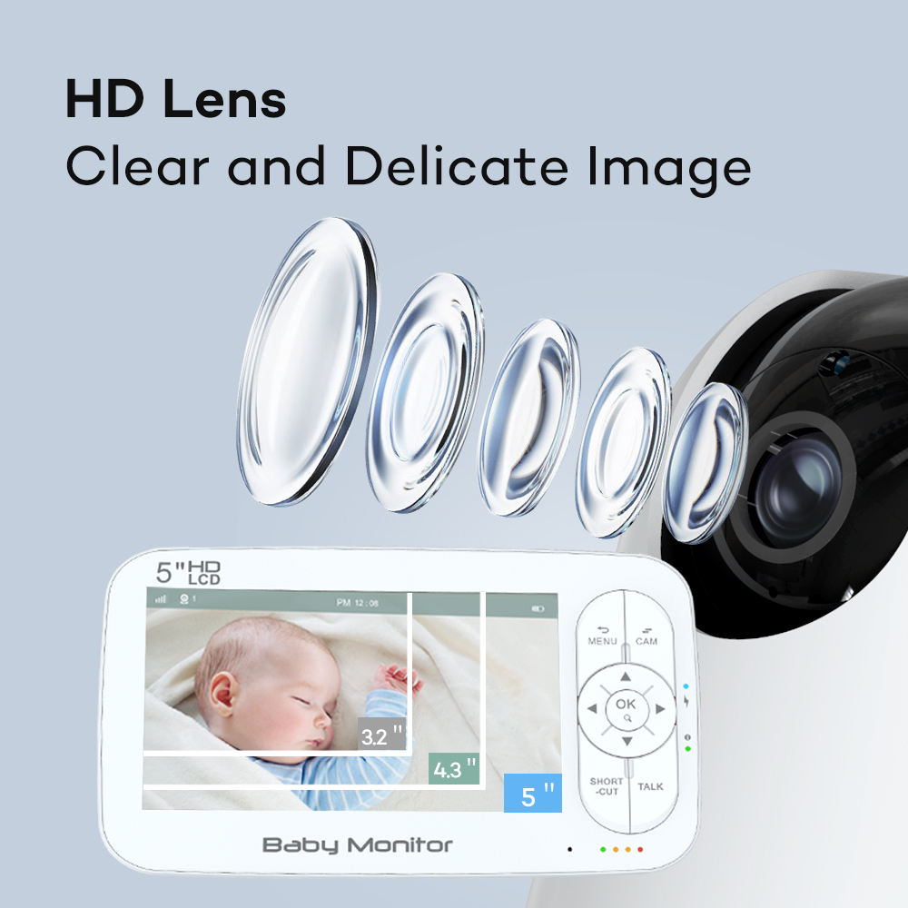 5 inç 2MP 1080P APP Uzaktan Ku - Baby Products Video incelemesi ve fiyatı